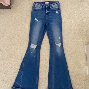 Altar'd State Flared Blue Jeans